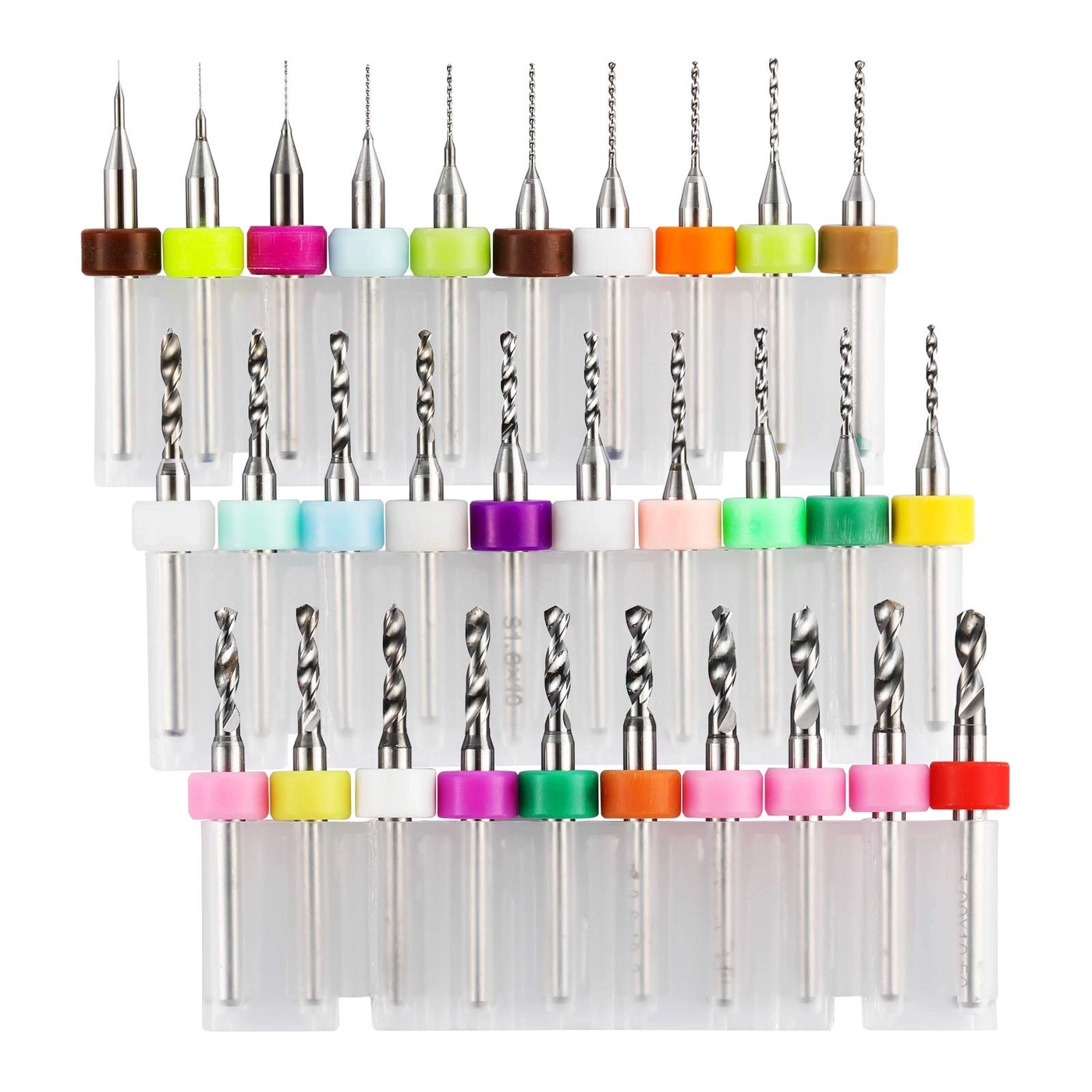 Genmitsu PCB Drill Bits Set - 0.1mm-3.0mm 1/8" 30pcs