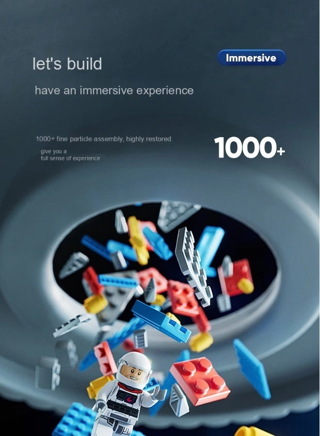 8858 spacecraft + 8859 rocket - spacecraft 508pcs