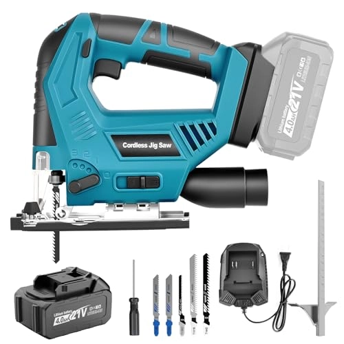 Cordless Jig Saw - 800 watts 21V 4.0Ah