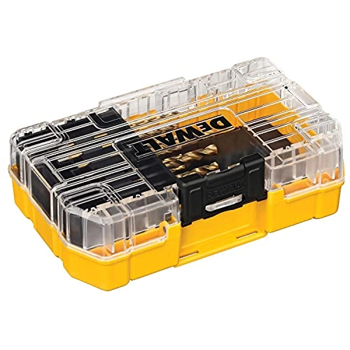 Split-Point Twist Drill-Bit Assortment - Titanium Nitride Coated 13pc