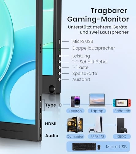 Portable Monitor - 15.6INCH 15 Inches 3840x2160