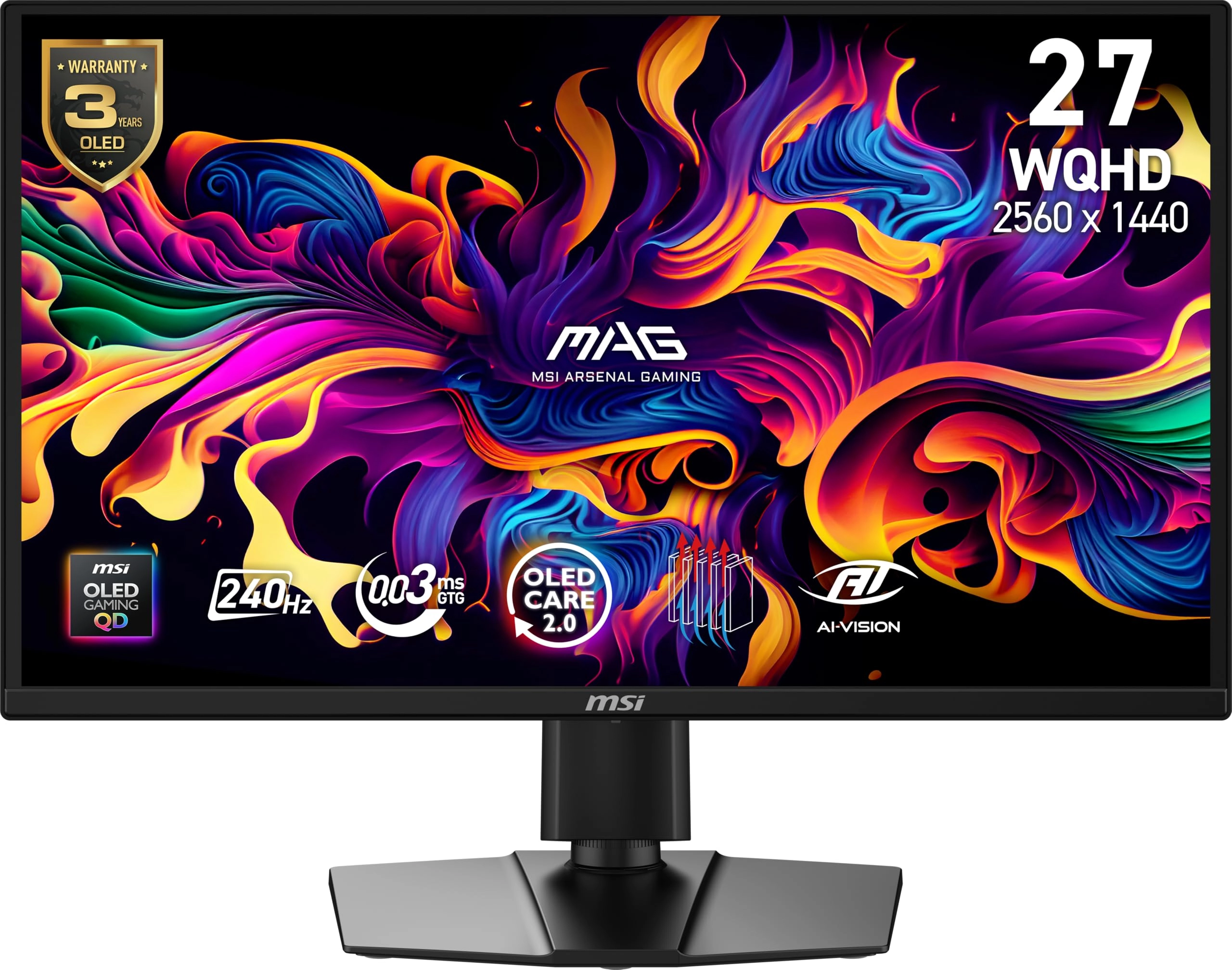 MSI MAG 272QP QD-OLED X24 - 26.5 Inches 2560 x 1440