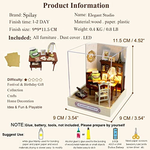 DIY Miniature Dollhouse Kit - 124 scale