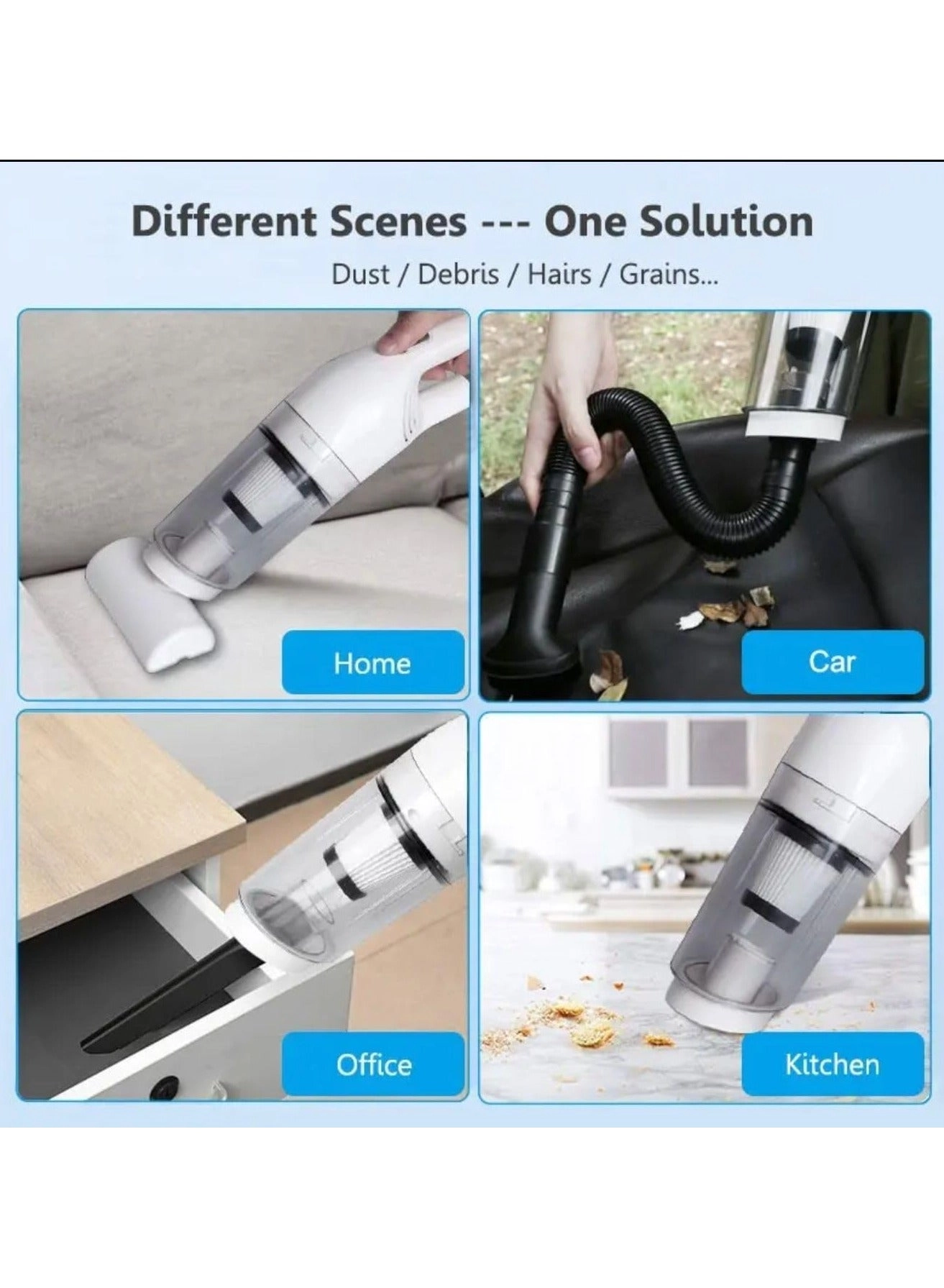 Cordless Vacuum Cleaner - 12000PA 120W