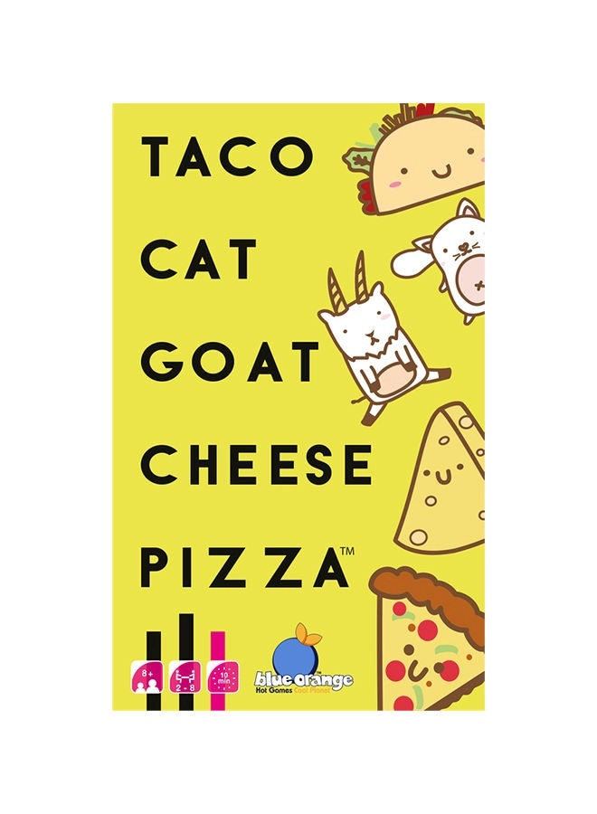 Blue Orange Taco Cat Goat Cheese Pizza - Card Game (Arabic/English)