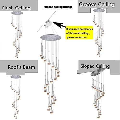Spiral Stair Pendant Chandelier - 138''/350cm