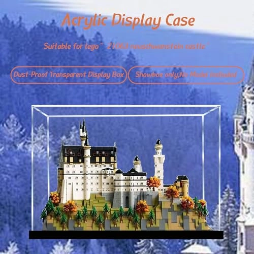 Acrylic Display Case for Lego 21063 Neuschwanstein Castle - Lego