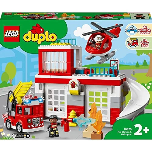 Fire Station & Helicopter Playset (10970)
