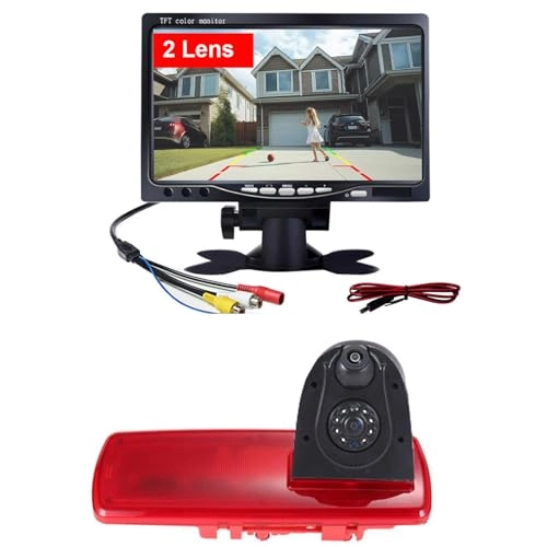 Brake Light Reversing Camera + Rear View Mirror Monitor - Night vision 628 x 586 pixels