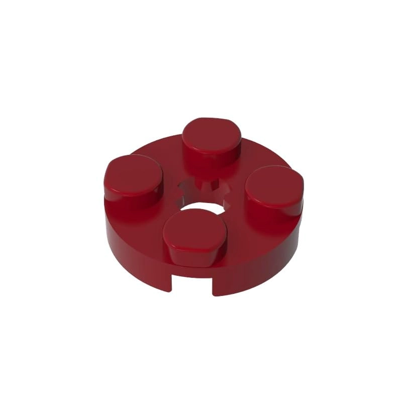 GDS-609 Plate Round 2x2 with Axle Hole Type 1 - 50pcs