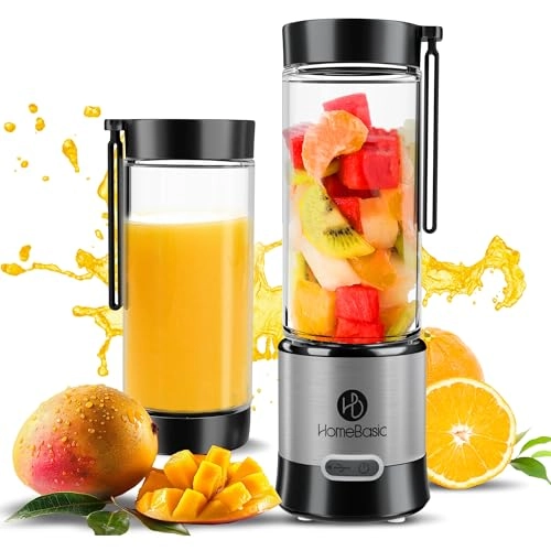Home Basic Portable Blender - Borosilicate Glass USB-C Fast Charging