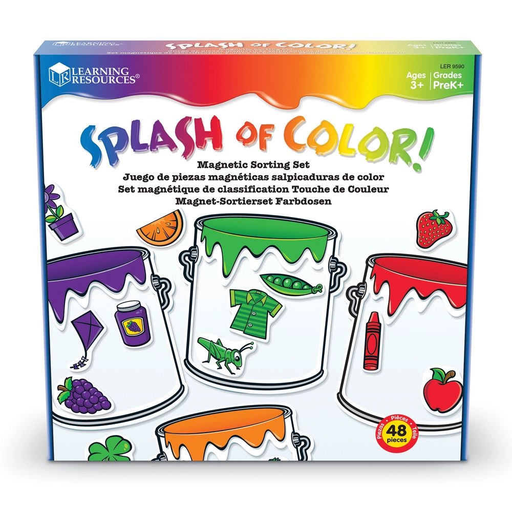 Learning Resources Splash Of Color Magnetic Sorting Set - 3+ 48 pieces