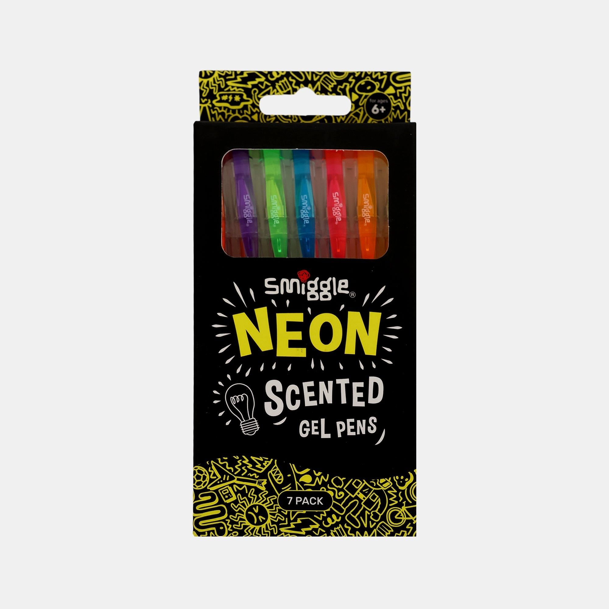 Smiggle Neon Scented Gel Pens - 7 piece(s)