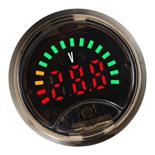 Round Digital Voltmeter Ammeter - 58mm DC7-100V