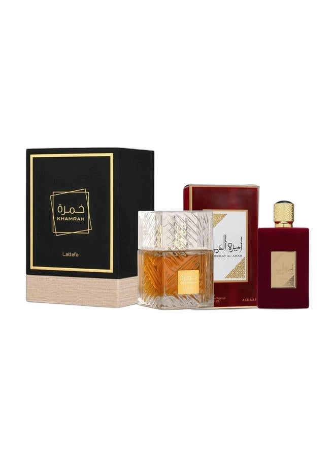 Lattafa Ameerat Al Arab + Khamrah - Eau de Parfum 100ml x2