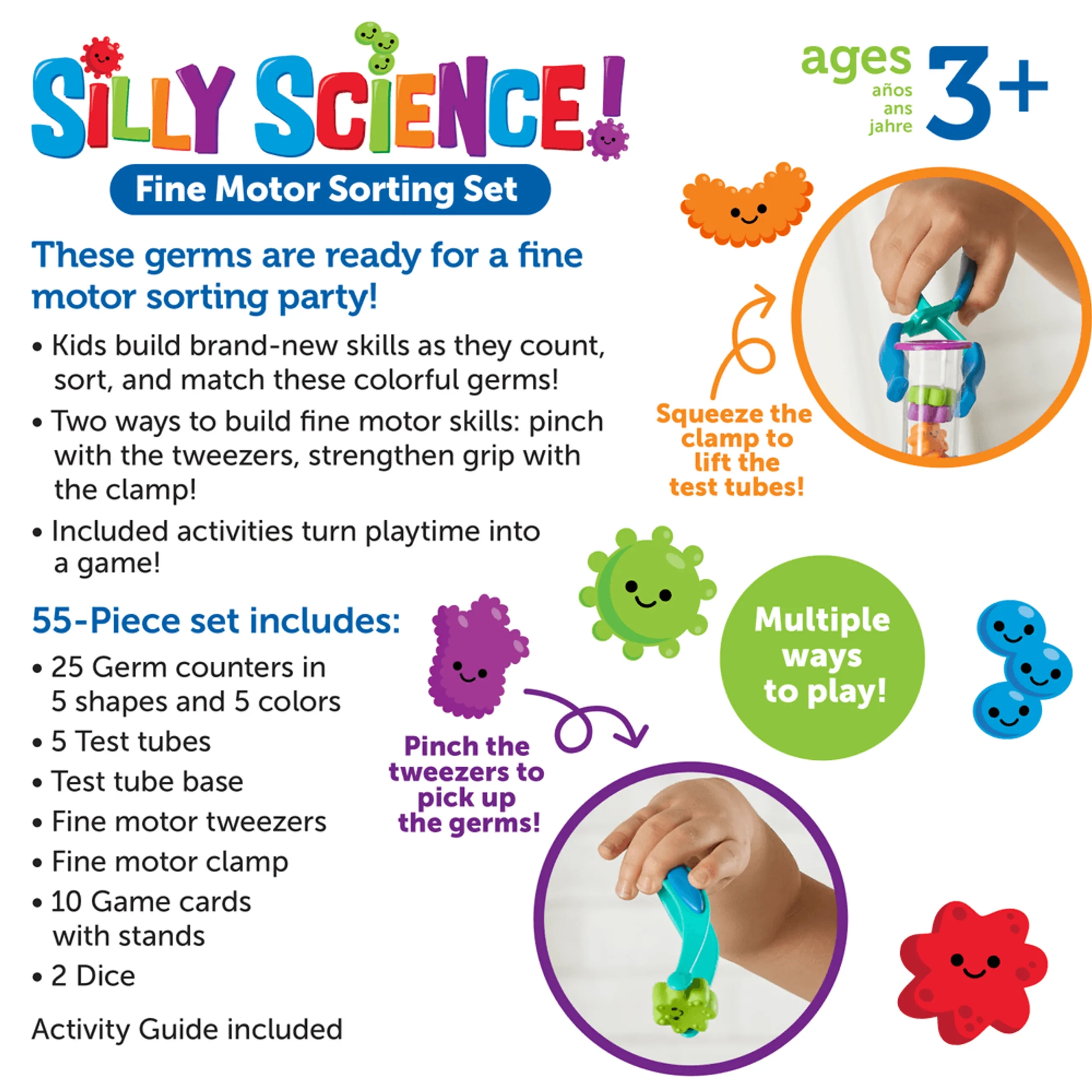 Silly Science Fine Motor Set - Suitable for 3 years and above