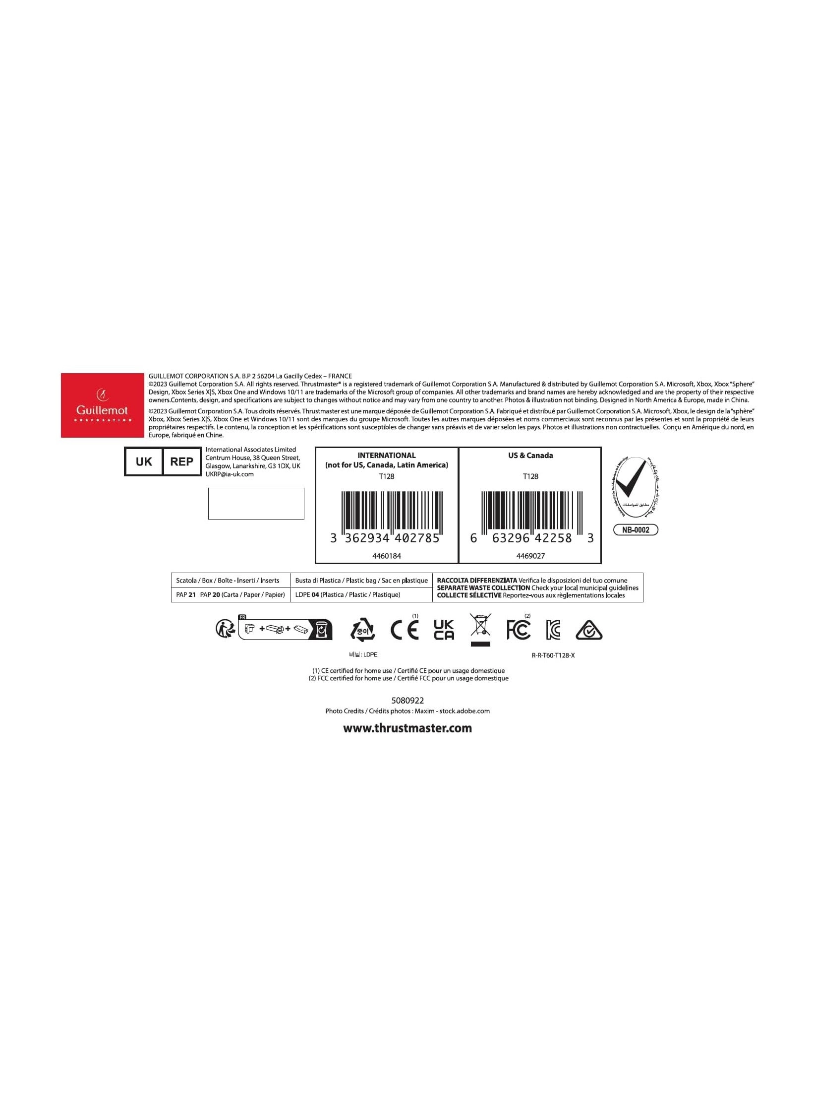 T128 Racing Wheel & Pedals