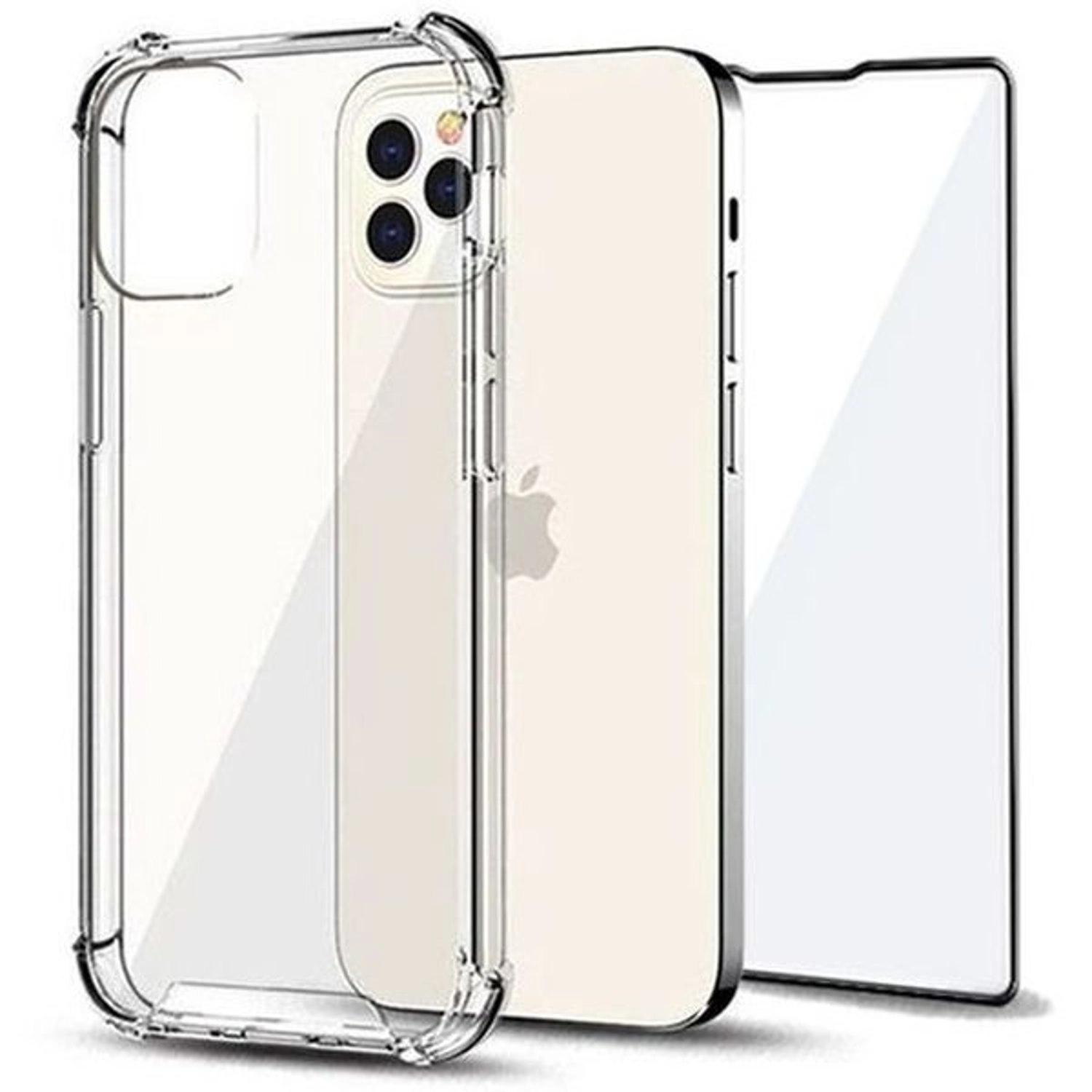 Max & Max Clear Screen Protector + Clear Back Protector for iPhone 13/13 Pro