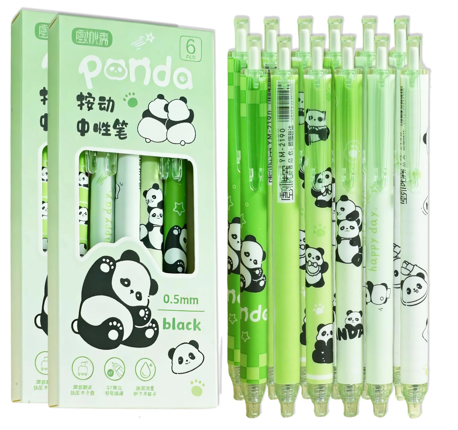 Cute Erasable Pen - 12-Pack 0.5mm