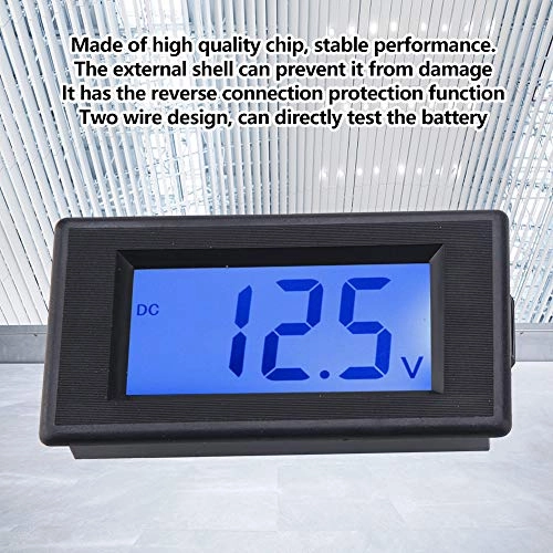 Digital Voltmeter - 4-30V Two Wire Blue Screen Backlight