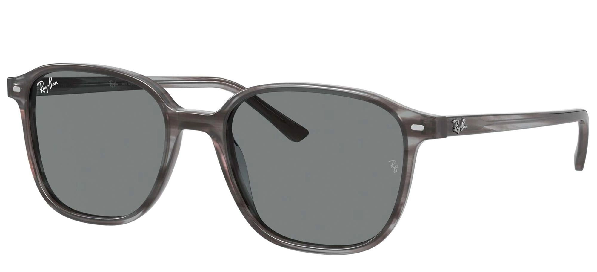 Ray-Ban Leonard - 53 millimeters Transparent Brown/Light Brown Mirrored Gold