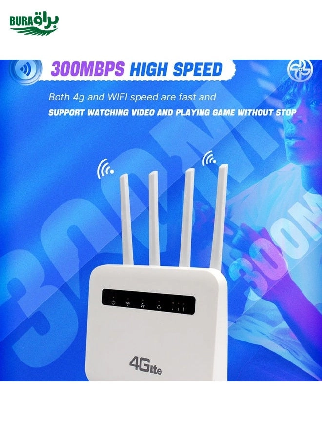 4G CPE WiFi6 Plug-in Wireless Router