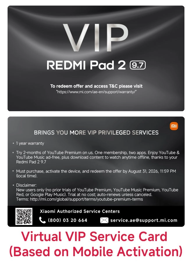 Redmi Pad 2 - 128GB 11" + Buds 6 Play