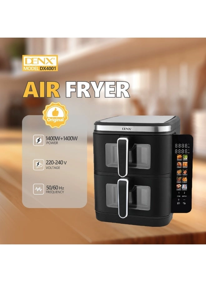 Double Stack Dual Zone Air Fryer Oven