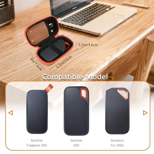 Hard Case for Sandisk Extreme Pro/Sandisk Extreme Portable External SSD - 128GB 500GB 1TB 2TB
