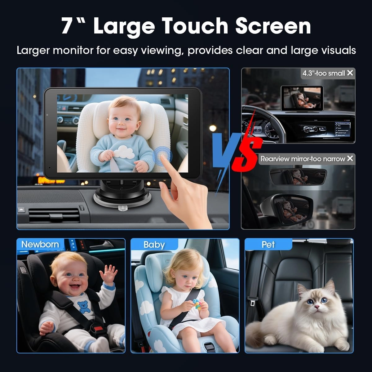 Baby Car Camera - 7inch