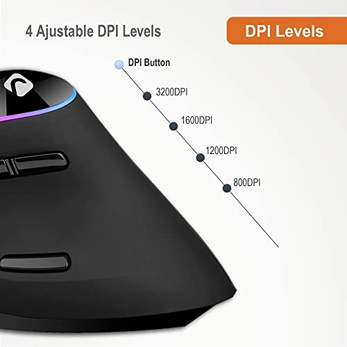 V638 Vertical Ergonomic Mouse - Wireless
