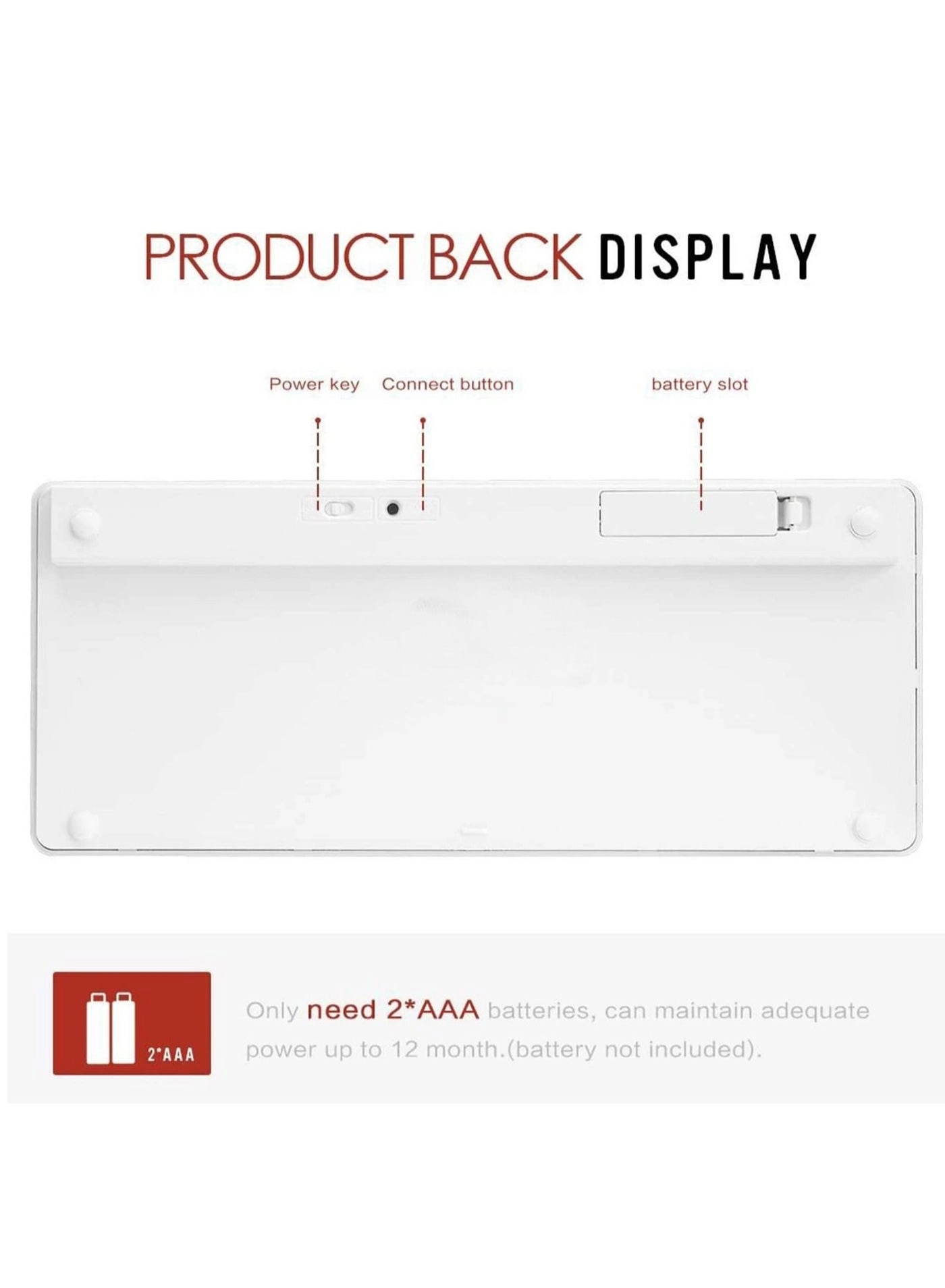Mini wireless Bluetooth keyboard - EN Wireless