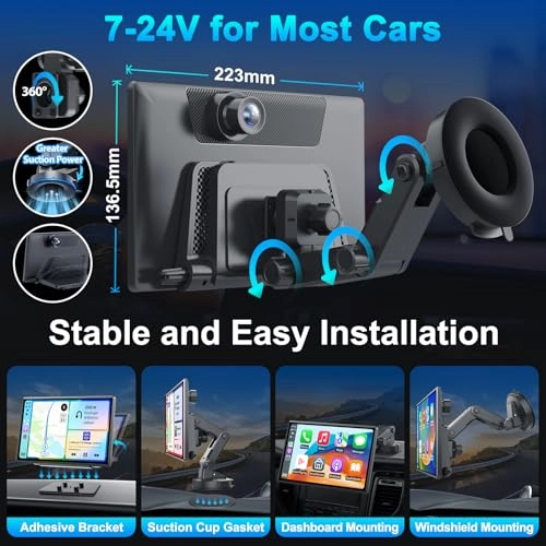 Wireless Portable Carplay Screen - 4K