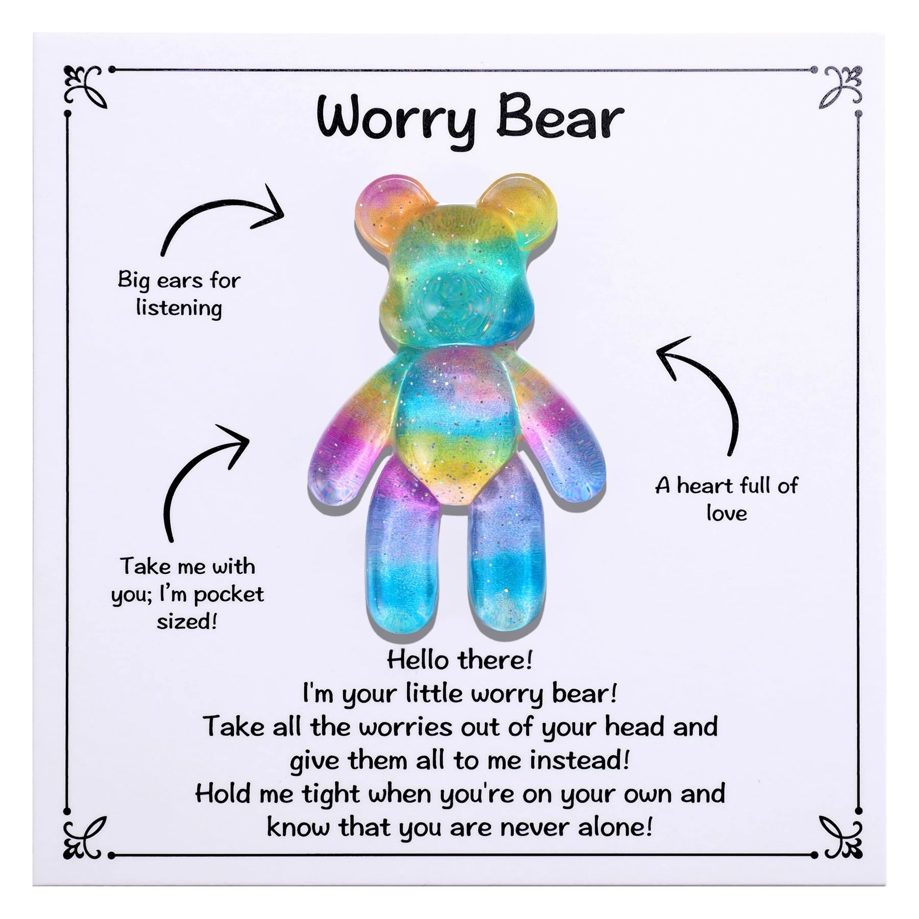 Aesnefe Worry Bear - 4 cm