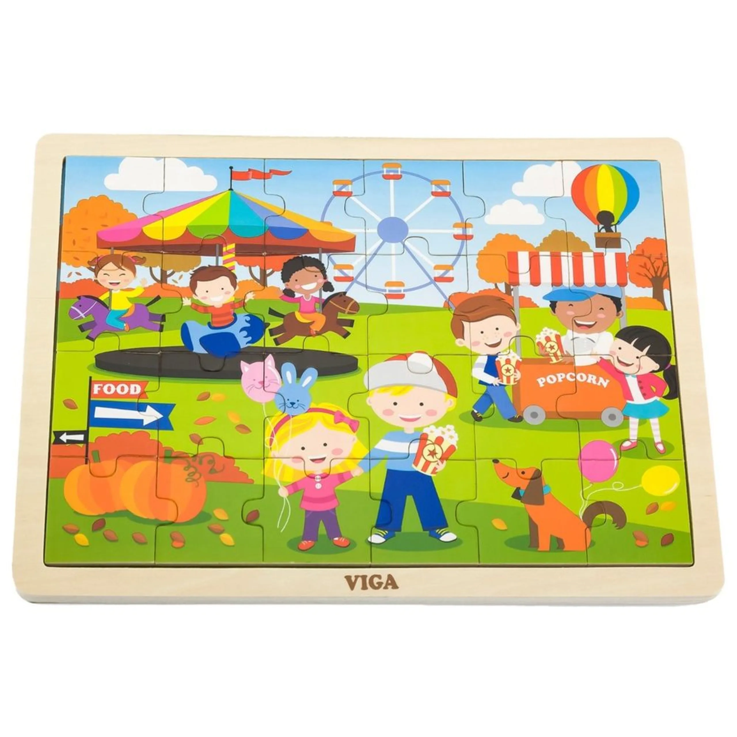 VIGA Autumn Wooden Puzzle (29464294-51271) - 24 pcs