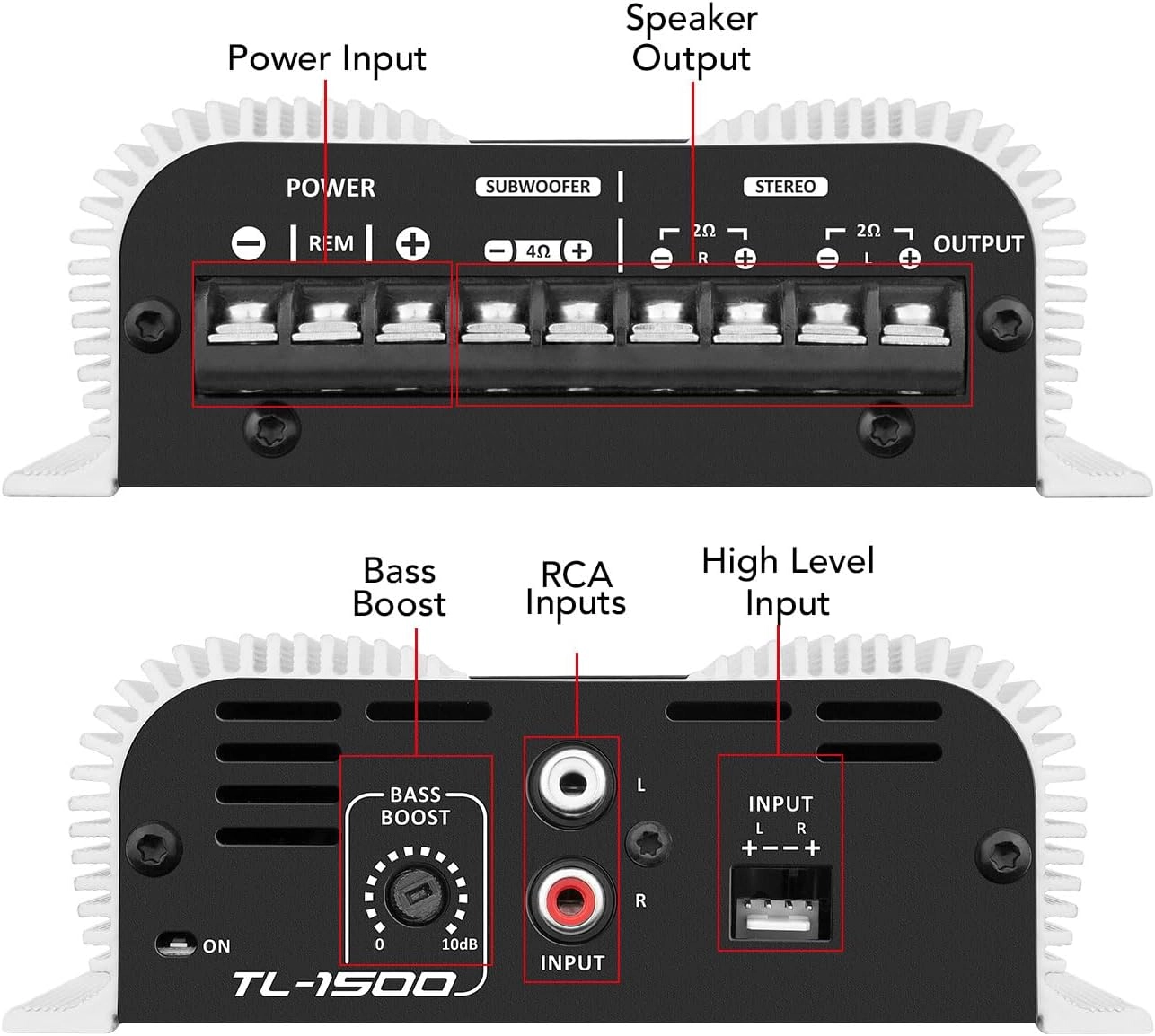 TL-1500 - 3-Channel 1 x 200 W RMS 2 x 95 W RMS