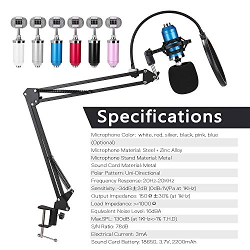 Multifunctional Suspension Wired Microphone