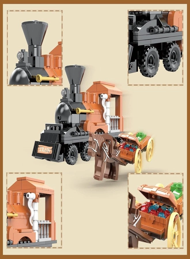 3in1 Train Horse Carriage - Western Cowboy