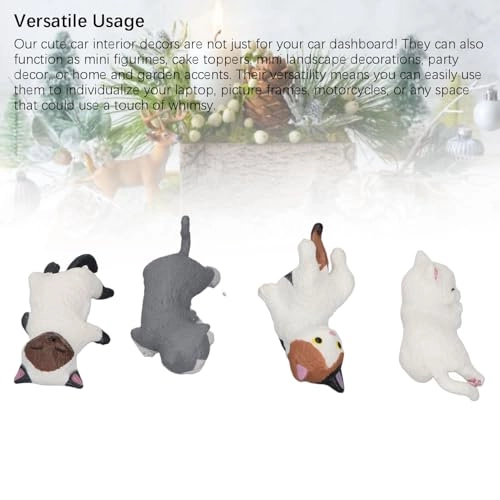 Car Dashboard Decor - 4Pcs Resin Mini