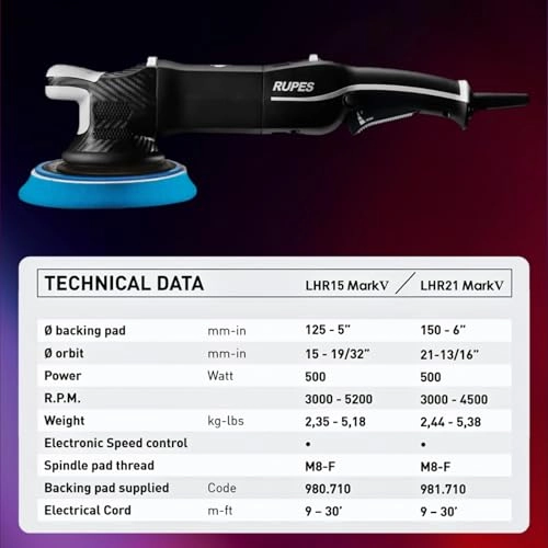 LHR21V - 6"" backing pad