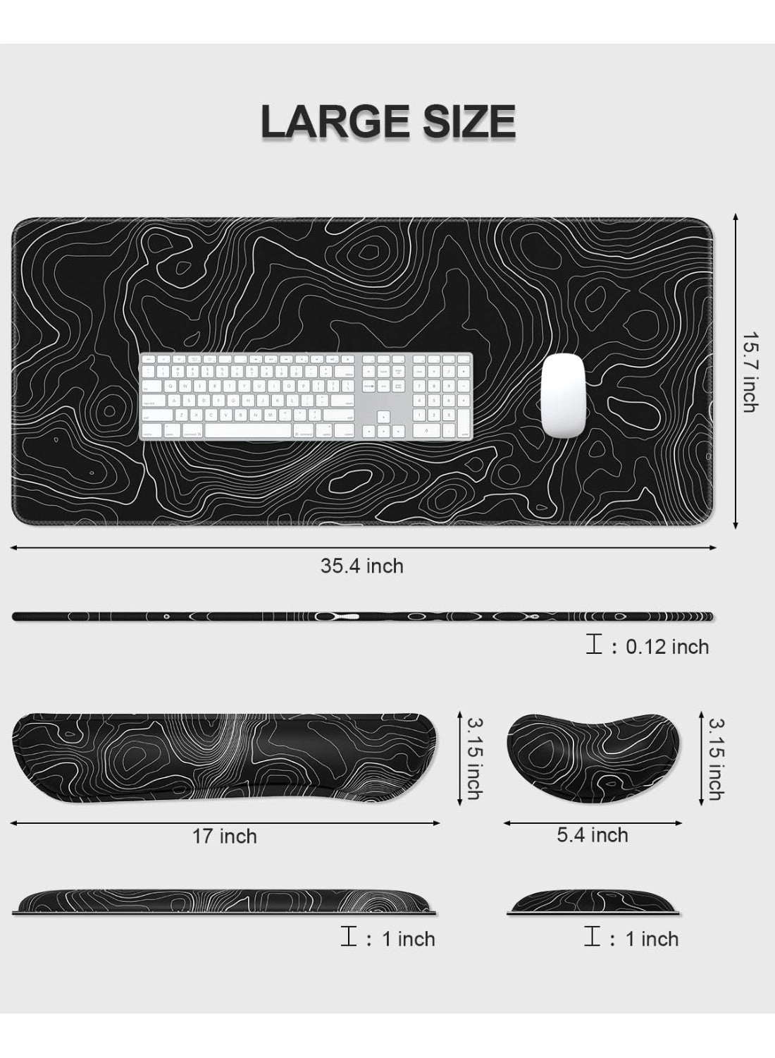 Extended XXL Leather Gaming Mouse Pad