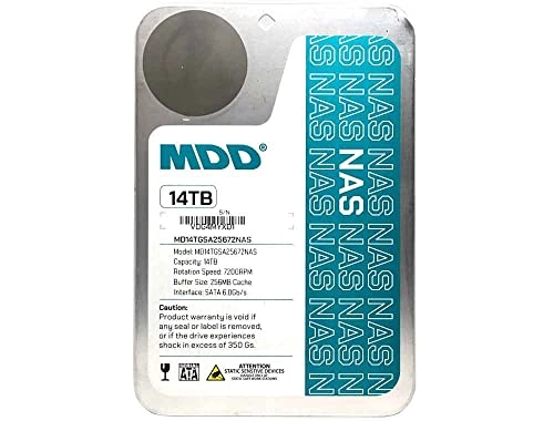 MDD MAXDIGITALDATA (Renewed) 3.5" 7200rpm 256MB SATA 6Gb/s (MD14TSATA25672NAS) - 14TB