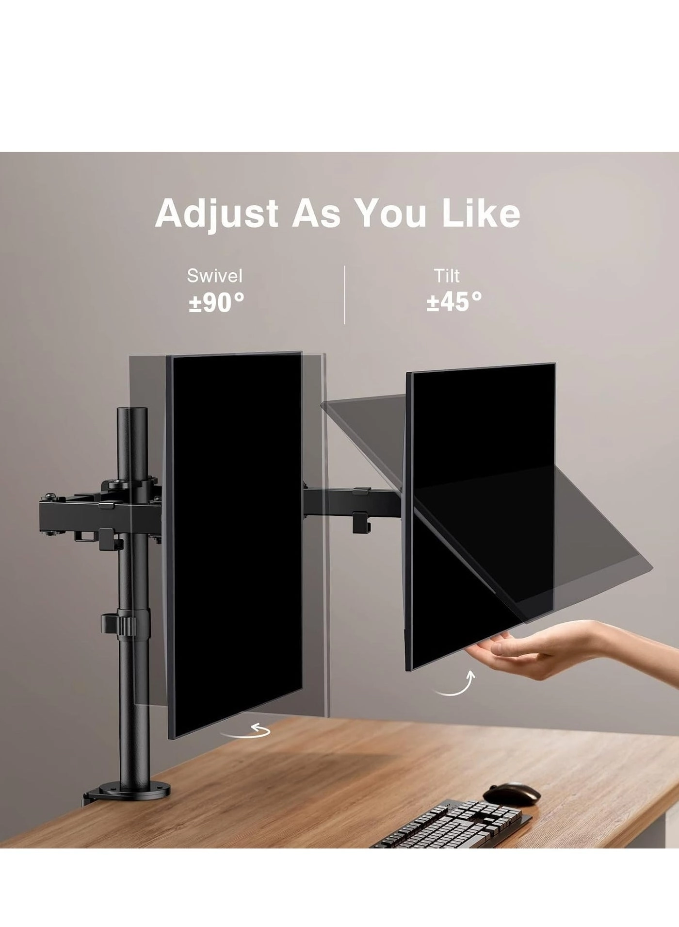 Dual Monitor Desk Mount Stand - 2