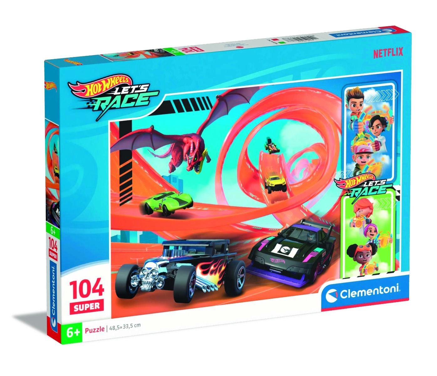 Clementoni Hotwheels Loop Race Puzzle (527-25776) - 104 pcs