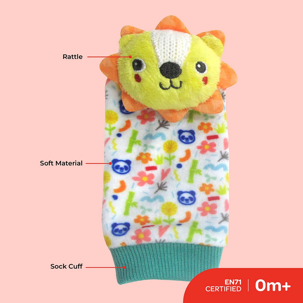 Foot And Wrist Rattle - 0 months fabric 4 pieces