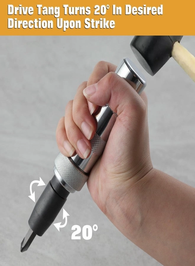 3/8 Inch Drive Impact Driver Slotted and Phillips Screwdriver Set - Reversible