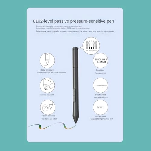 Electronic hand-drawing tablet - 8192