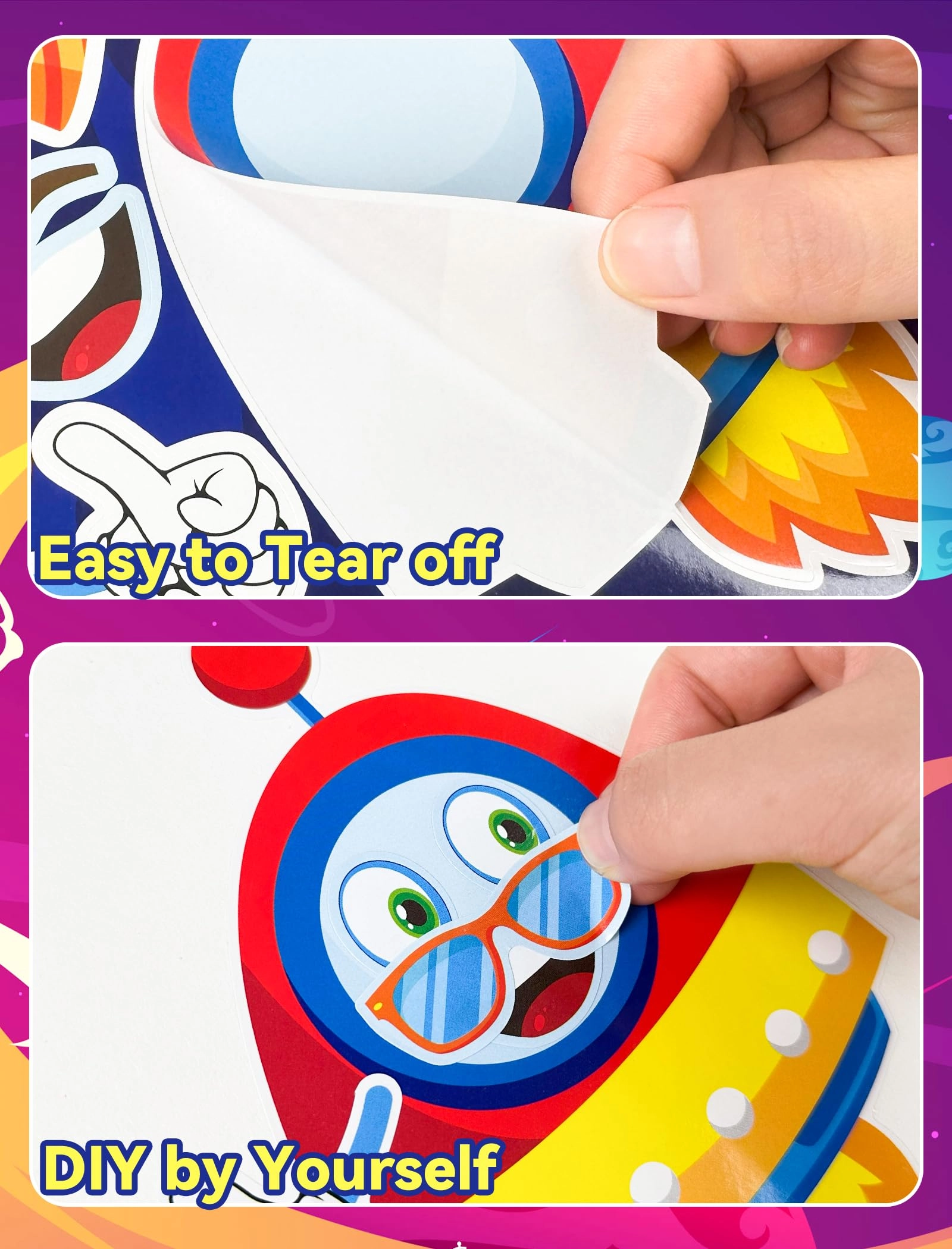 Outer Space Sticker Book 36 pcs