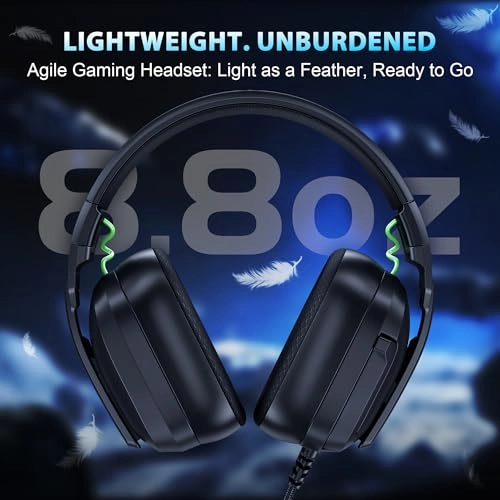 Gaming Headset for PS4 PS5 Xbox Series X PC Switch - Noise Canceling Microphone Stereo Sound