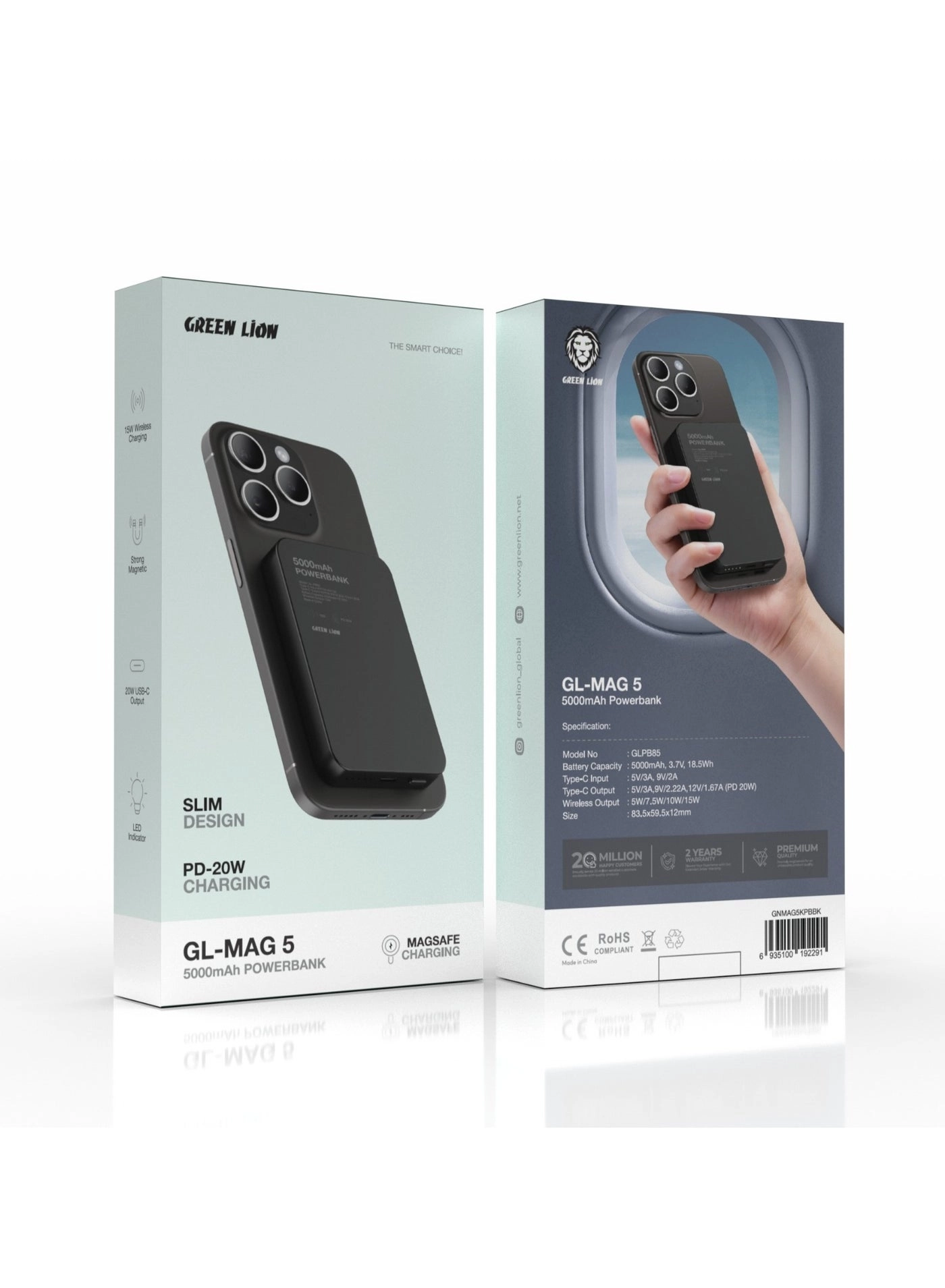 Milton - MagSafe 5000 mAh 5/7.5/10/15 Watts